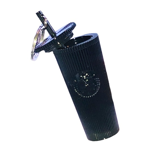 Starbucks cold cup keychain in jet black NEW IN BOX - Picture 8 of 15